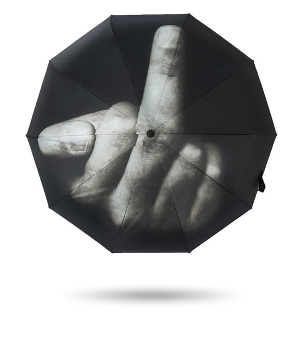 Nyhet Midt Finger Design Kule Mote Paraply