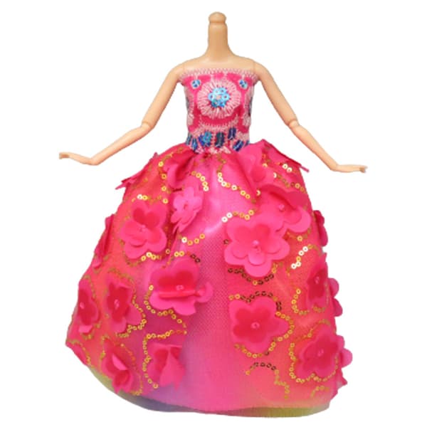 8 st 30cm Barbie prinsessklänning mode set
