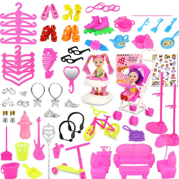 Barbie docka kostym presentset prinsessa bröllopsklänning barnleksak docka
