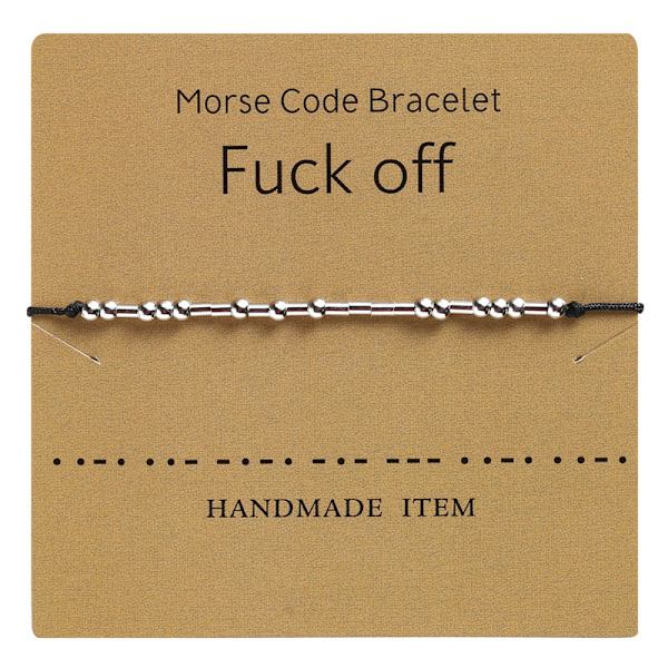 9 olika alfanumeriska Morse-kod par armband Morse-kod