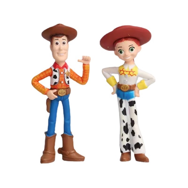 7PCS Toy Story Hånddukke Model Kage Ornament