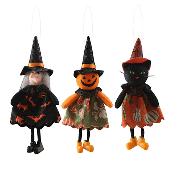 3 Halloween små dele hængende spøgelsesfestival græskar spøgelse wit