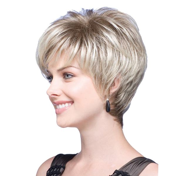 Creamily Blonde Wig Short Natural Female Wigs