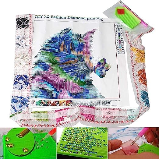 5D Diamantmaleri Kat DIY Kits -30 x 30CM