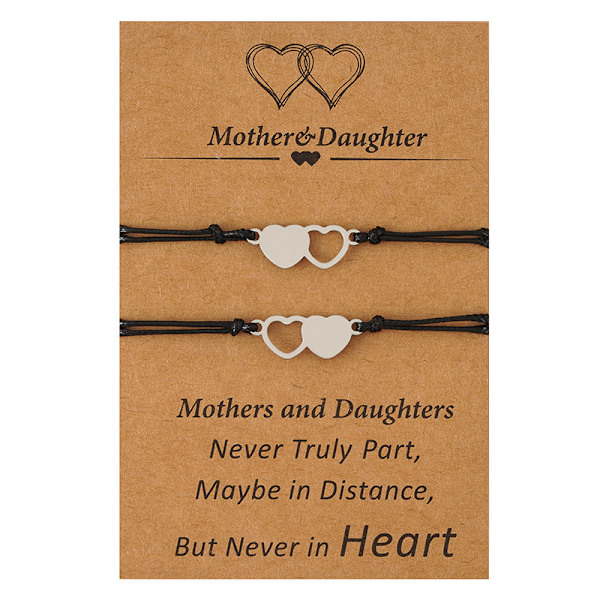 2 stk. Pinky Promise-armbånd, matchende armbånd for avstand