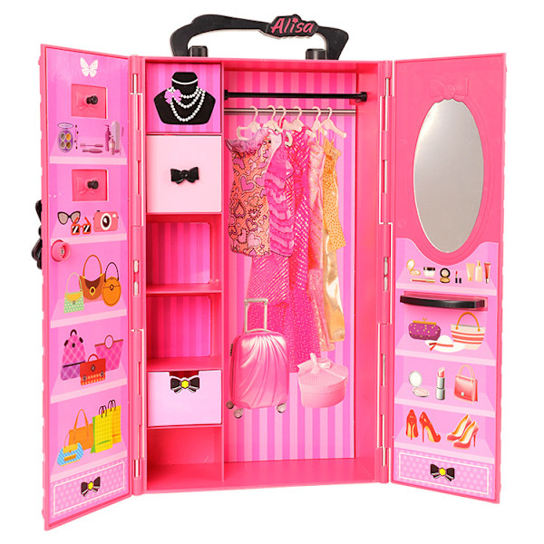 Jenter kommer hjem sminke leker kle seg ut prinsesse dukke rosa multi-pu