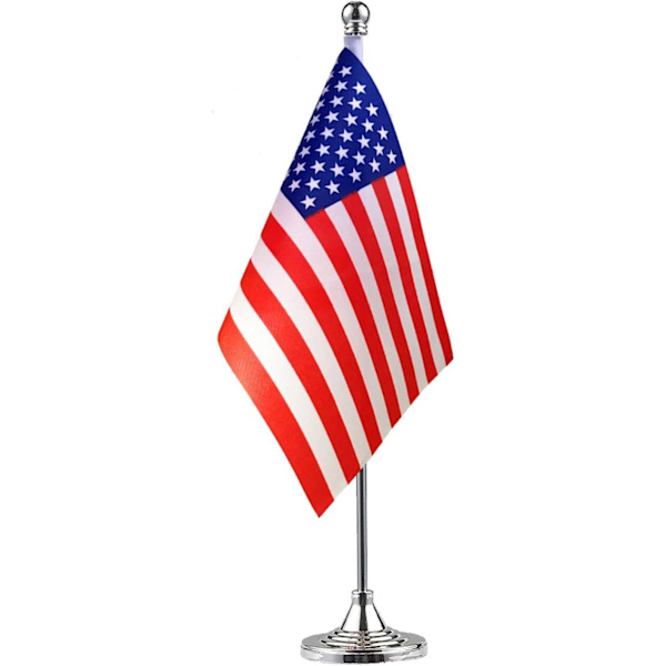 Amerikansk flagg, USA US bordflagg, skrivebordsflagg, skrivebordsflagg, Internat