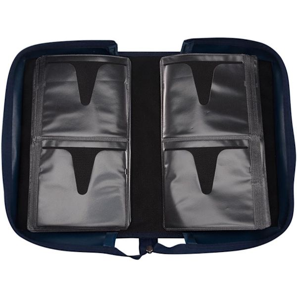 CD/DVD-etuiholder, 128 kapacitet CD VCD mediemappe, opbevaring, holder, hæfte, arrangør - blå