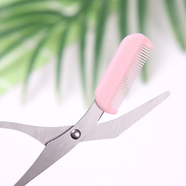 Øjenbryns trimmer saks med øjenbrynskam makeup øjenbryns trimmer