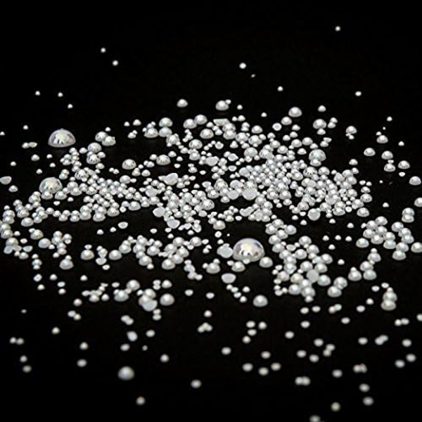 Cirka 5600 st blandade storlekar DIY halv pärla plast process plast B
