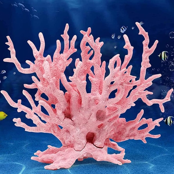 2pcs Plastic Artificial Coral Plant, Coral Shaped Aquarium Decor