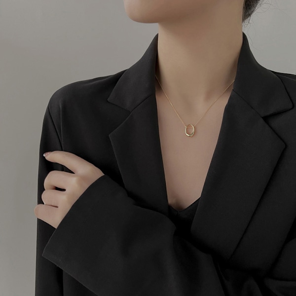 Fashion enkel vintage renässans halsband standard geometrisk c