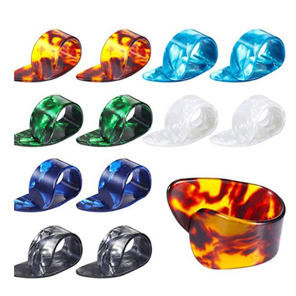 12 Metallgitarr Plock Finger Catchers Tillbehör