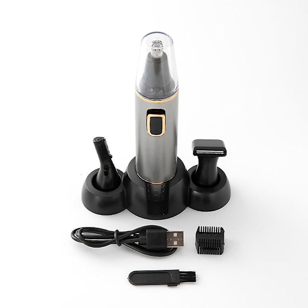 USB-oppladbar øre- og nesehårstrimmer for menn og kvinner