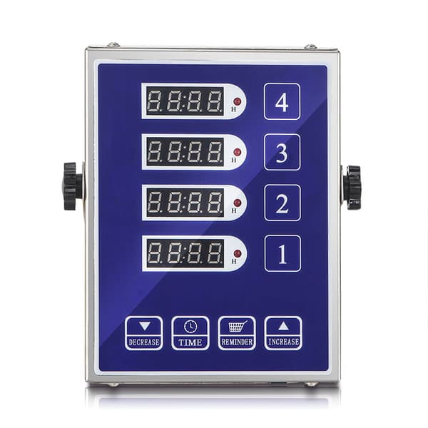 Kommerciel 4-kanals køkkentimer