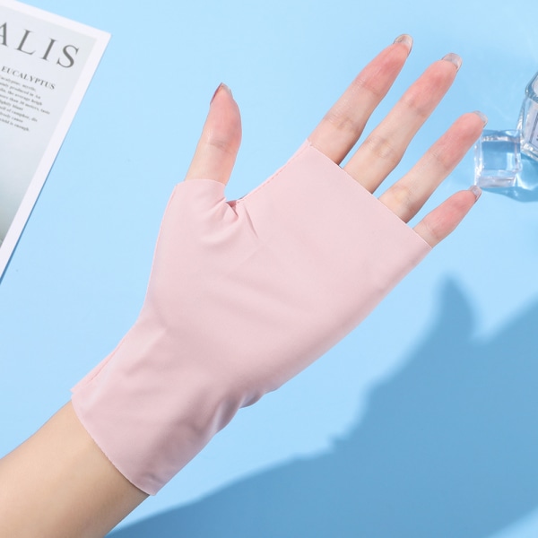 Kvinners UV-beskyttelseshansker Rosa 2 stykker - Håndleddslengde - Unis