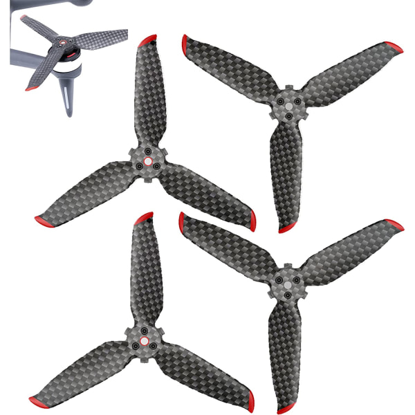 2 par kolfiberpropellerblad för DJI FPV - Drone Quic