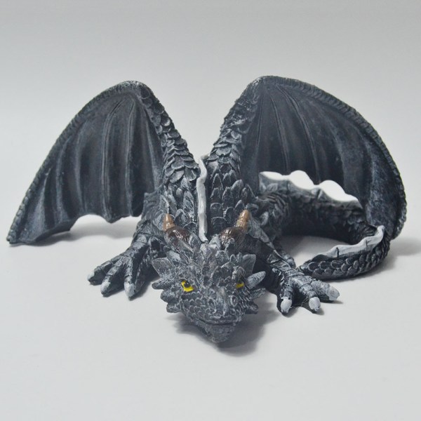 Stor krokande drake Gothic Dragon Halloween dekorativ harts