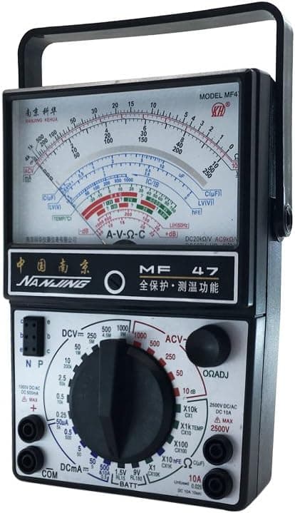 Elektrisk multimeter AC DC-testare Voltmeter Ammeter Ohmmeter Mu