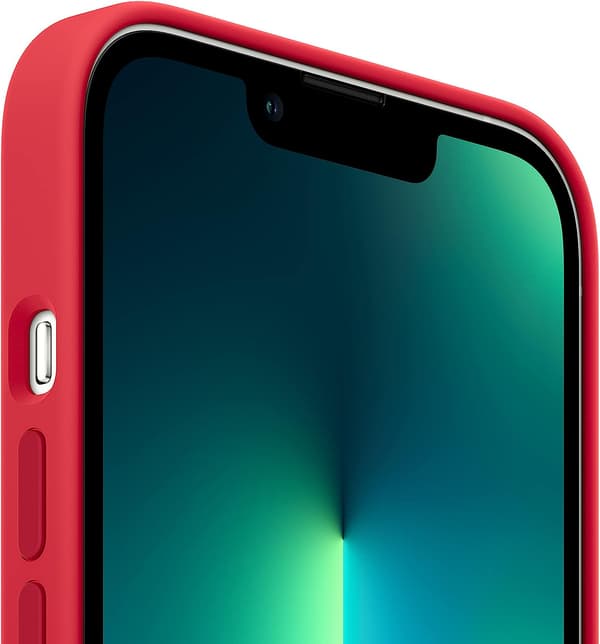 Silikonikotelo MagSafella (iPhone 13 Prolle) - PUNAINEN