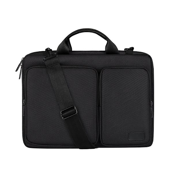 Håndholdt laptop taske med skulderrem 13,3-15,6 tommer Black 14.1-15.4 inch