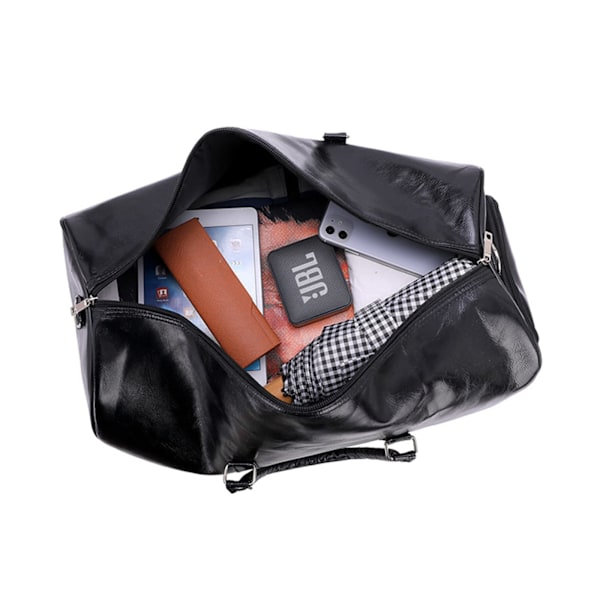 Stor læder Rejsetaske Mænd Kvinder Vandafvisende Tårebestandig taske Gym Sport Foldbar Tasker (khaki)