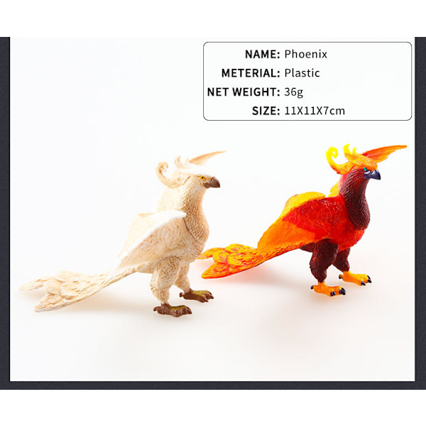 2 Phoenix Simulation Naturdyr Legetøj