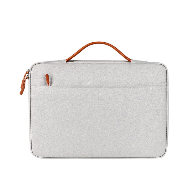 Enkel handhållen laptopväska för män och kvinnor, 13-15,6 tum - Grå 15.6 inch