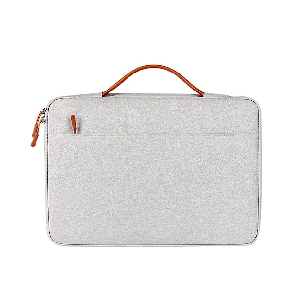 Mænd og kvinder enkel håndholdt laptop taske, 13-15,6 tommer - Grå 15.6 inch