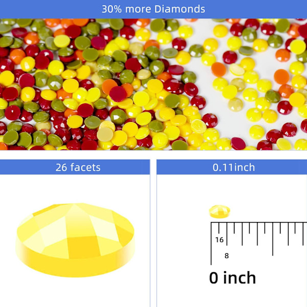 Diamantmålning Kit för Vuxna, 12 x 16 tum DIY Vuxen Digital P