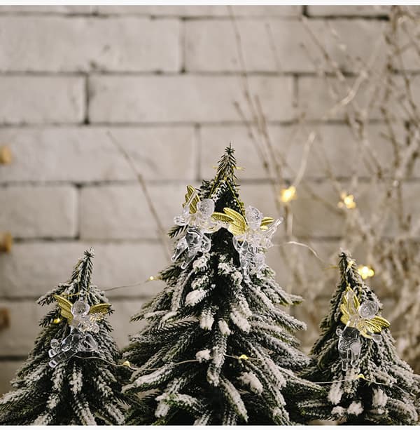 12 stk små engel julepynt til juletre, mini engel Chris