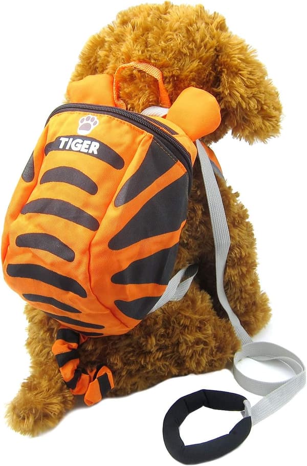 Ryggsäckssele med koppelset (orange)