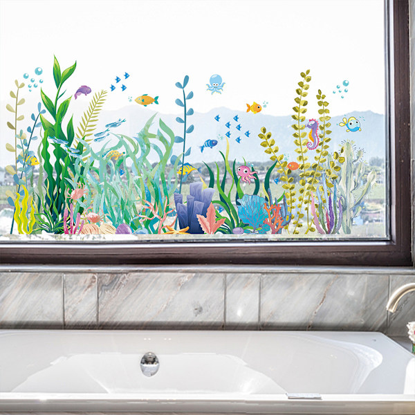 Anti-kollisions Iris Have Blomster Vindue Stickers Glas Stickers