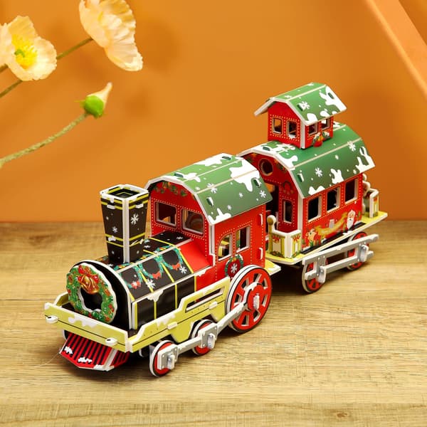Julpapper 3d tredimensionellt pussel barn kindergarten