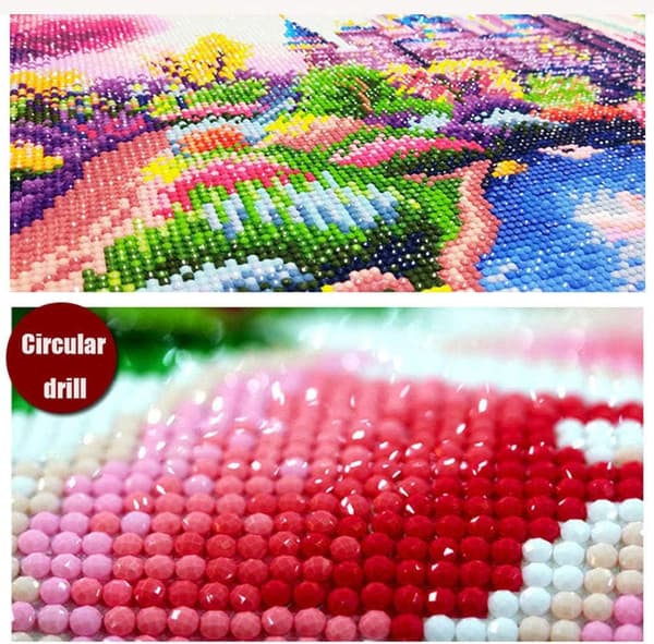 DIY 5D Diamantmålning efter nummer Kit Full Drill Broderi Cros