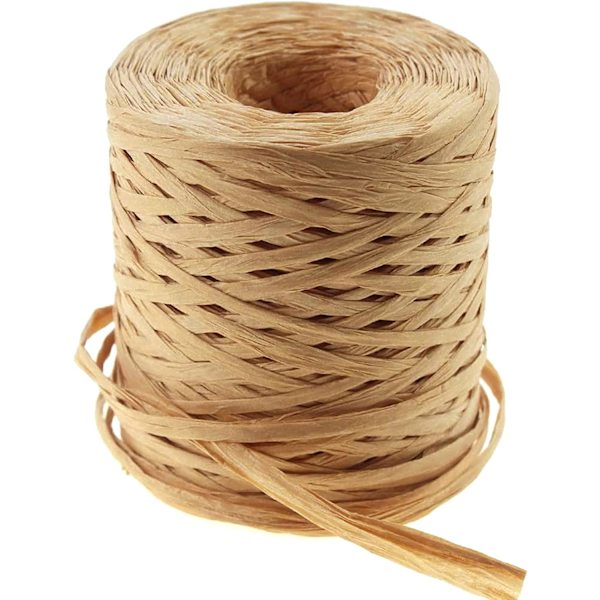 Raffia papper hantverk band förpackningspapper snöre