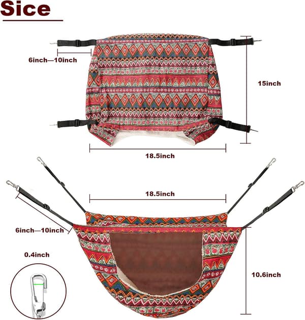 Kattebur Hammock, Blød Hængekøje til Killinger, Ilder, Hvalp, Ra
