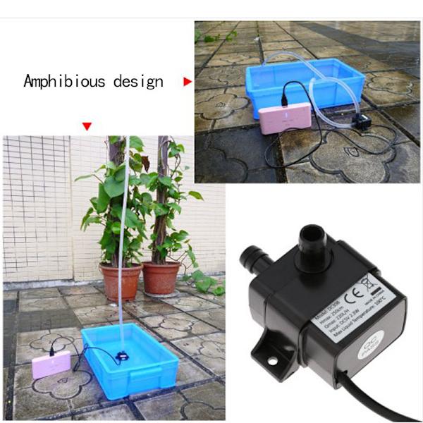Akvarie nedsänkbara pumpar, supertysta elektriska pumpar för fontän