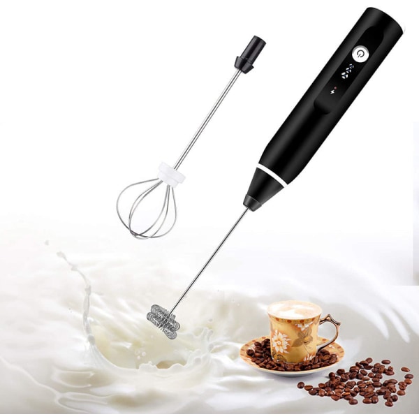 Melkeskummer, trådløs nedsenkbar diffuser, liten USB-oppladbar
