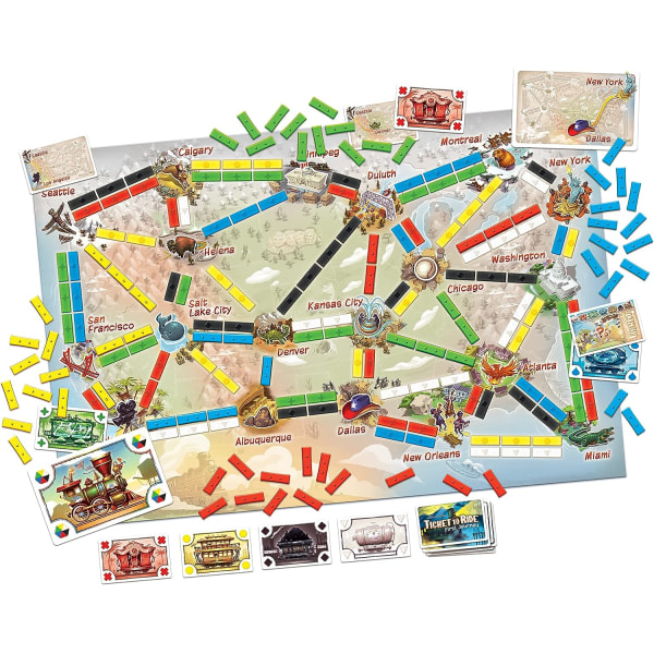 Ticket to Ride First Journey Brettspill | Strategispill | Tog