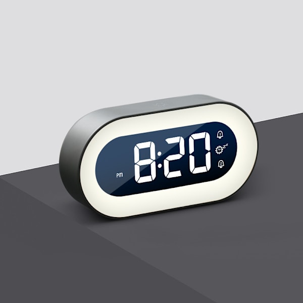Luminous LED digital väckarklocka med snooze-funktion student Be
