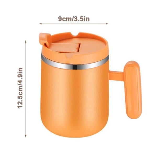 Rustfritt stål isolert kaffekopp| BPA-fri| 480 ML Orange