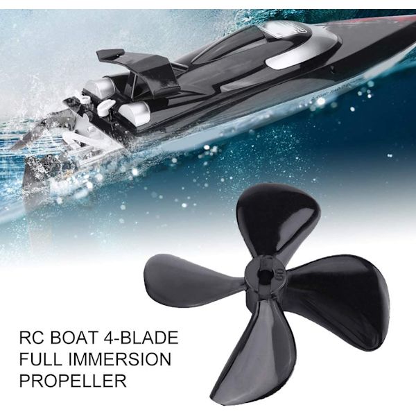 4 blad för RC-båt, 55 mm 4 st CW CCW 4-bladig plastpropeller