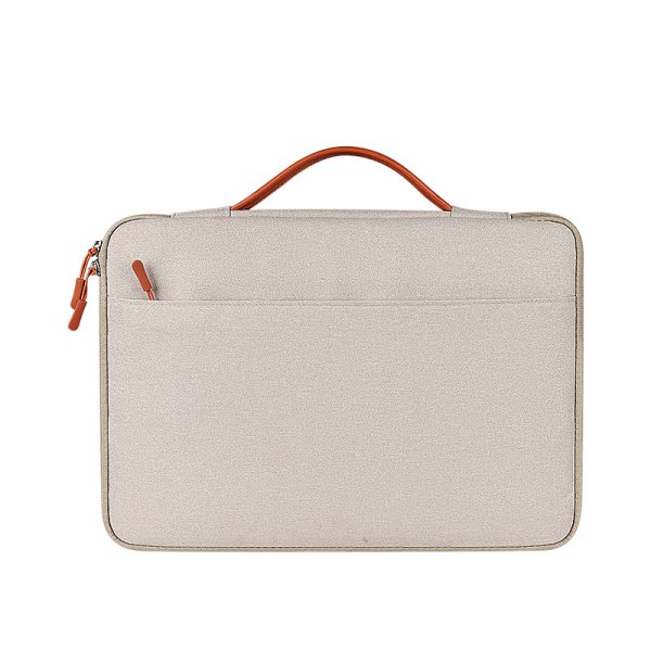 Enkel handhållen laptopväska för män och kvinnor, 13-15,6 tum - Khaki 13 inch
