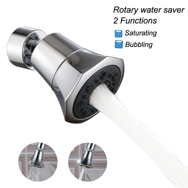 Kökskran Duschmunstycke Bubbler Kran 360° Universal Rotat