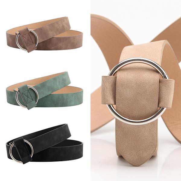Naisten vintage-mekko koristeellinen vyö, 8 väriä Khaki