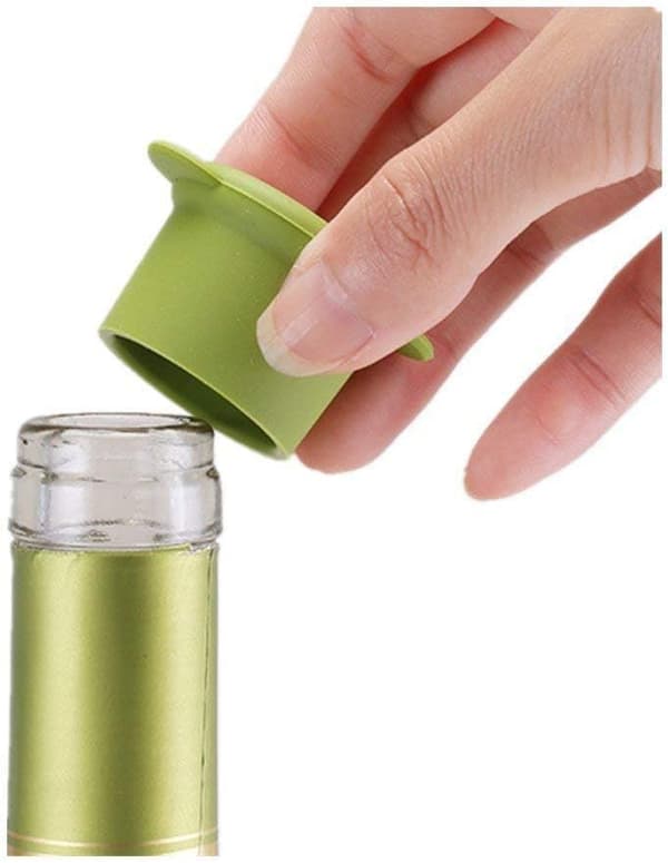 10 hushållsröda vinproppar mjuka silikonförsegling vinpropp