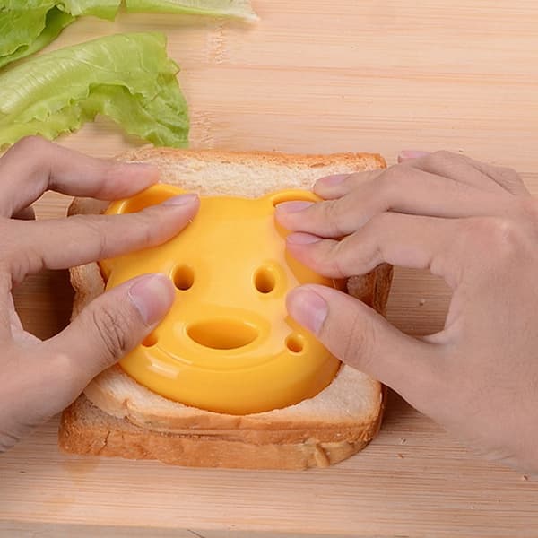Bjørneformet sandwichformkutter, barnesandwichformingsmaskin