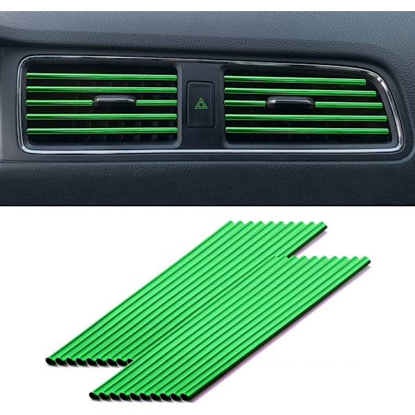 40 st bil luftutloppsdekoration remsor flerfärgad PVC Vent G