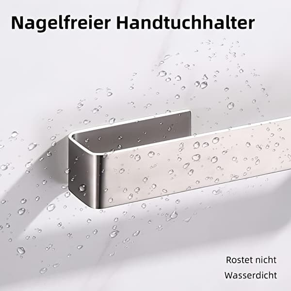Rustfrit klæbende håndklædeholder til badeværelse 25 cm